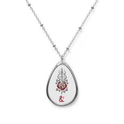 Eyeliner & Arson — Dagger Rose Necklace