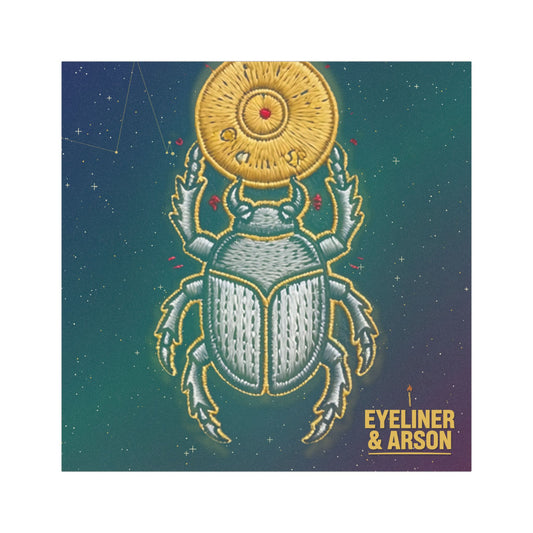 Eyeliner & Arson — Scarab Disc Car Magnet