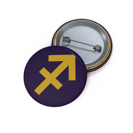 Eyeliner & Arson — Sagittarius Seal Pin Button