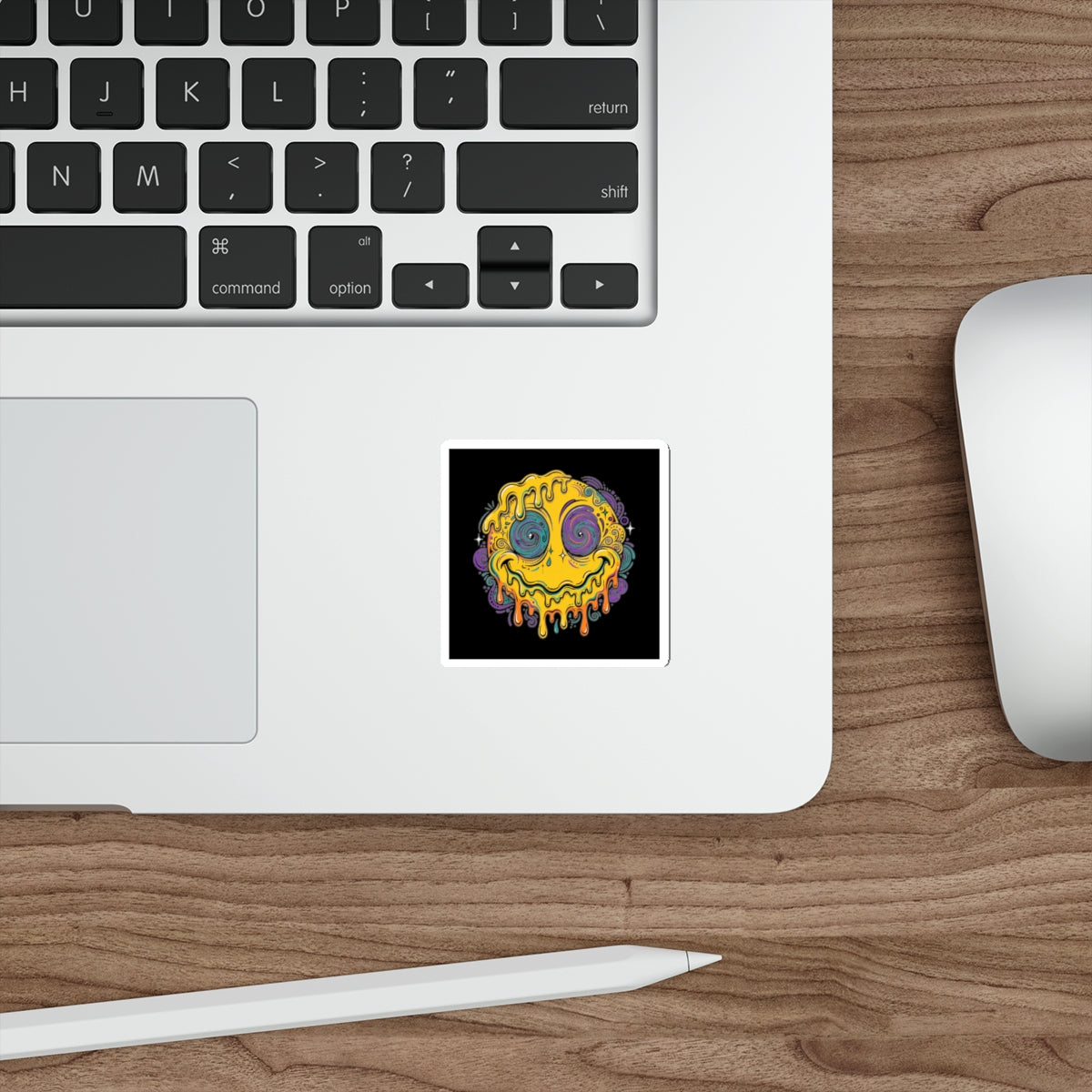 Eyeliner & Arson — Melted Smiley Sticker