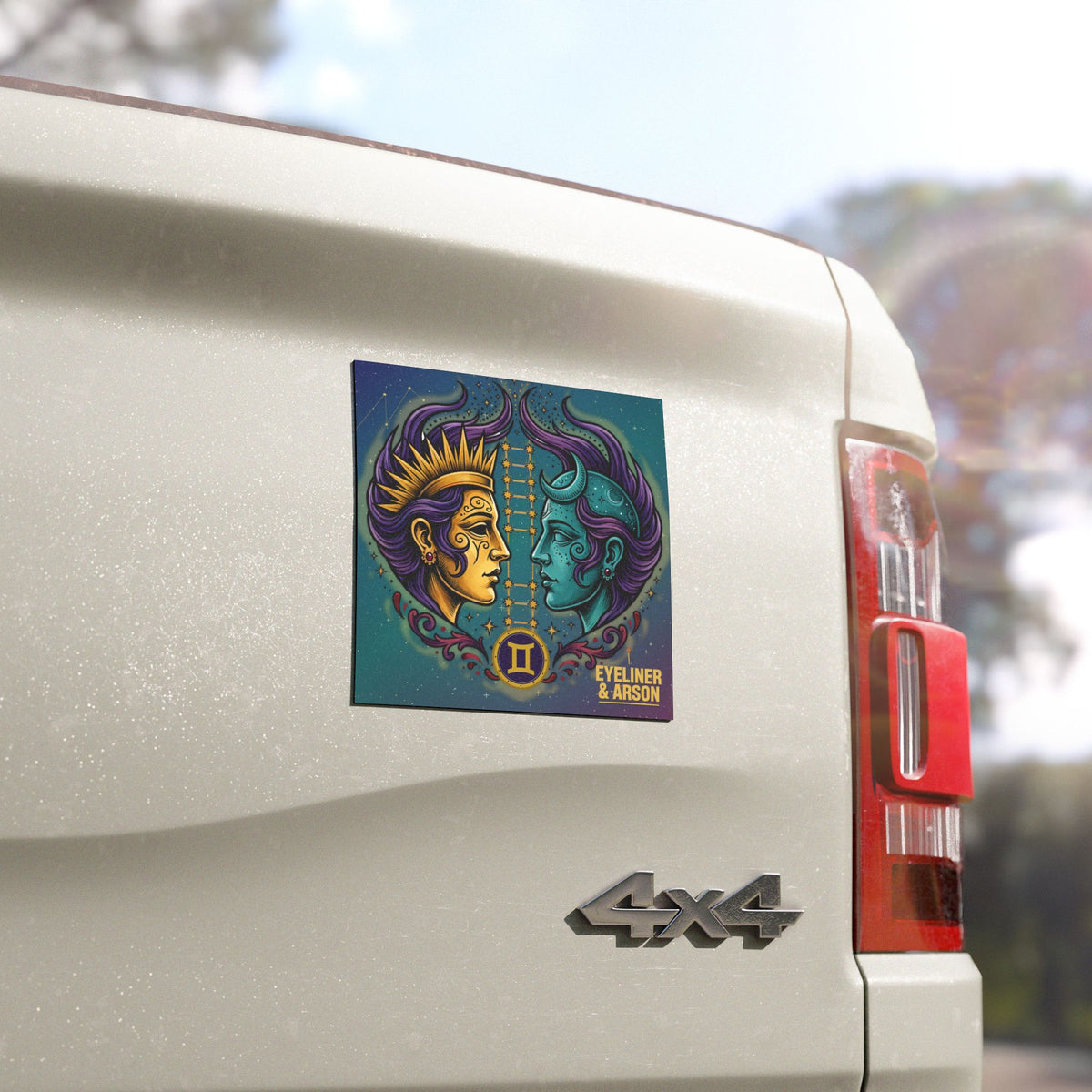 Eyeliner & Arson — Gemini Car Magnet