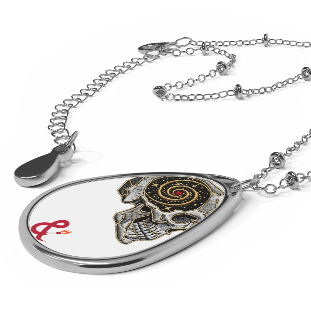 Eyeliner & Arson — Crystal Skull Necklace