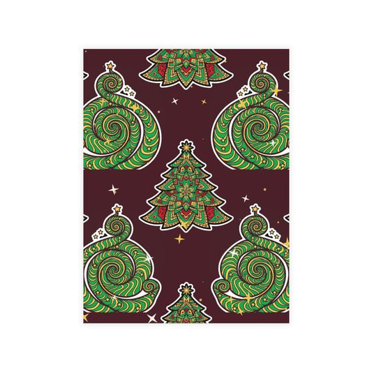 Trippy Tree Spiral Postcard
