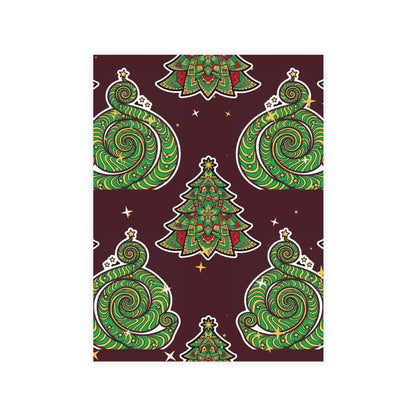 Trippy Tree Spiral Postcard
