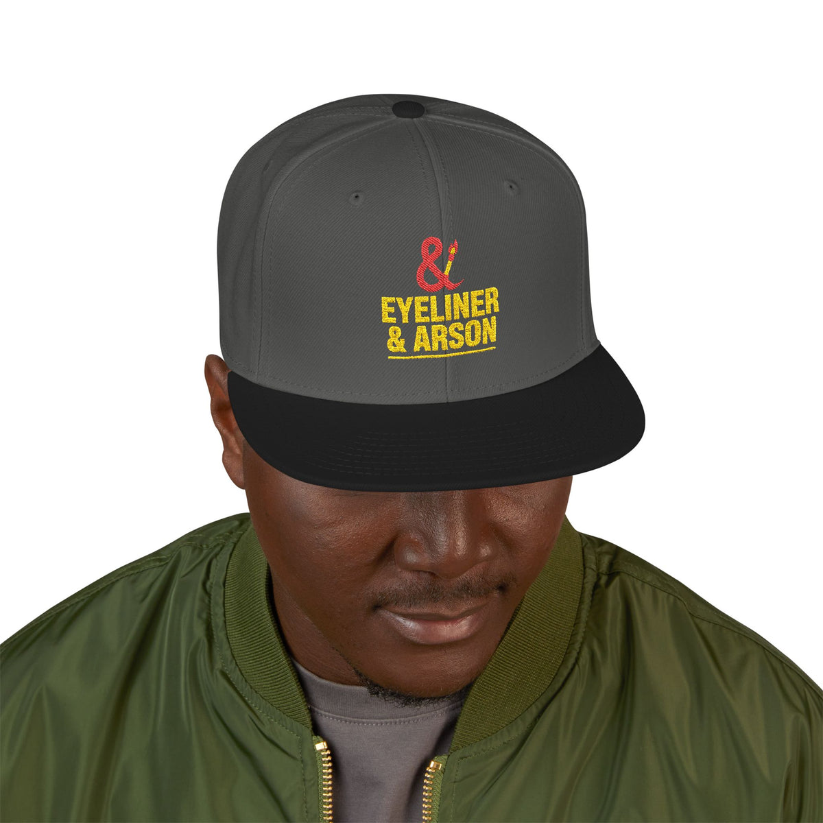 Eyeliner & Arson — Ampersand & Wordmark Lockup Snapback