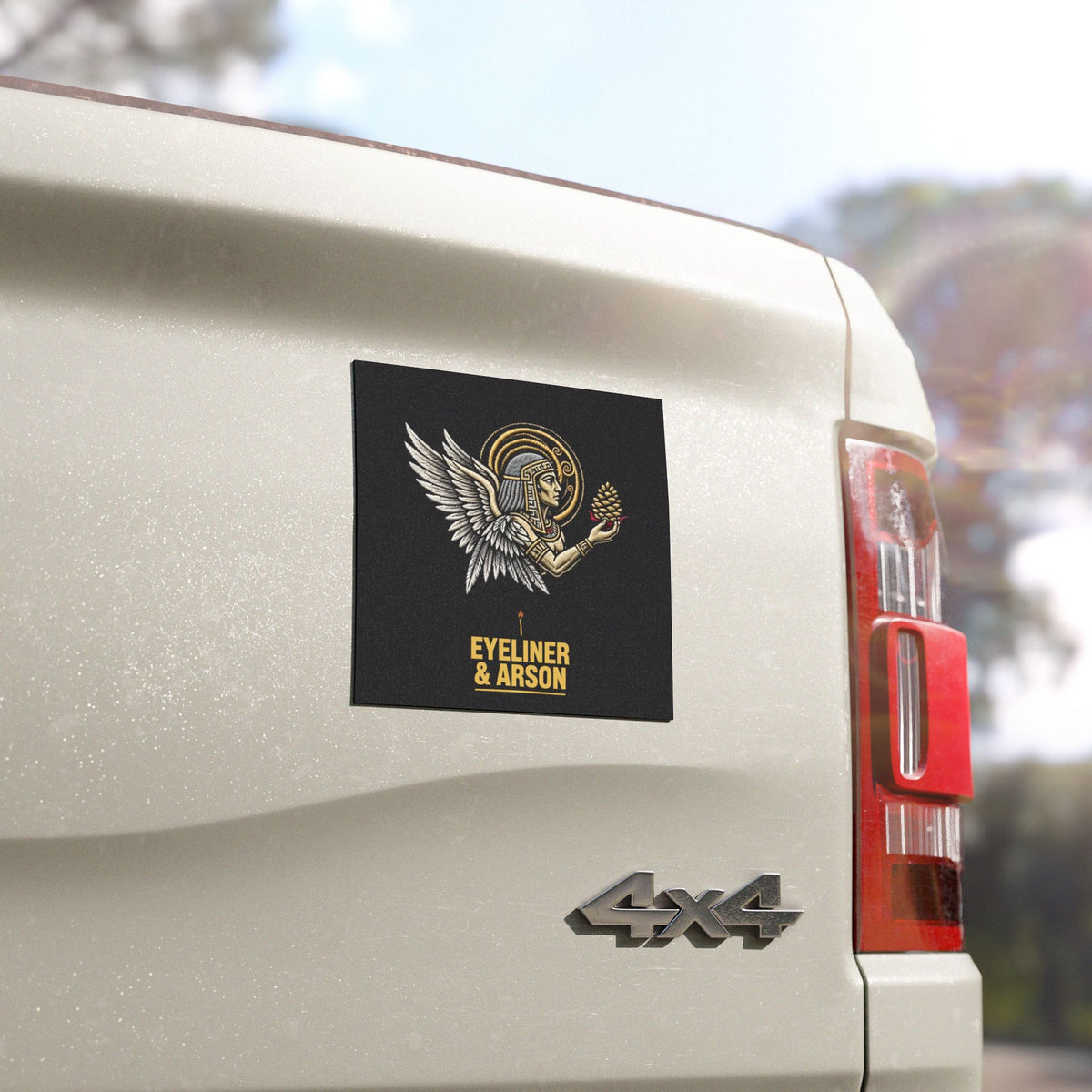Eyeliner & Arson — Anunnaki Pinecone Car Magnet