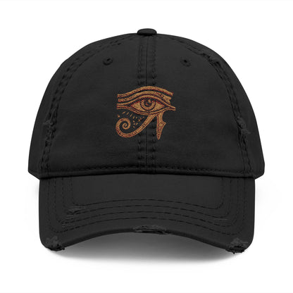 Eyeliner & Arson — Eye of Horus Distressed Dad Hat
