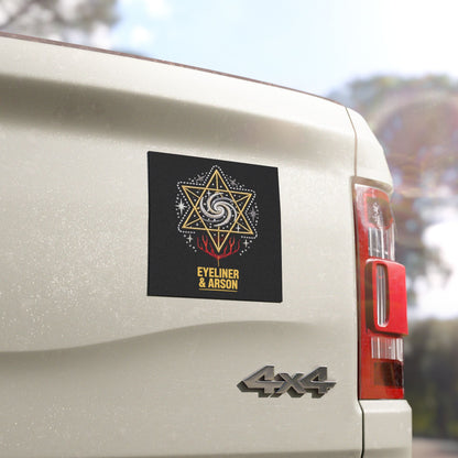 Eyeliner & Arson — Merkaba Craft Car Magnet