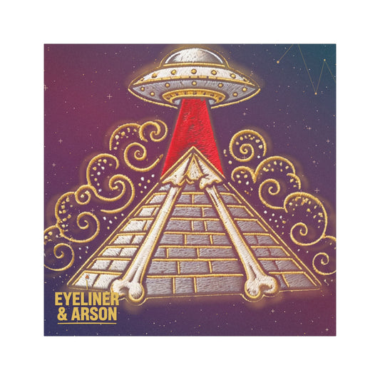 Eyeliner & Arson — Pyramid Beam Car Magnet
