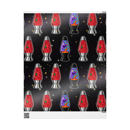Santa's Lava Lamp Wrapping Paper
