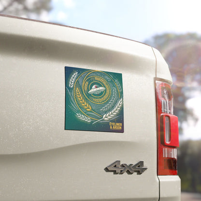Eyeliner & Arson — Crop Circle Car Magnet