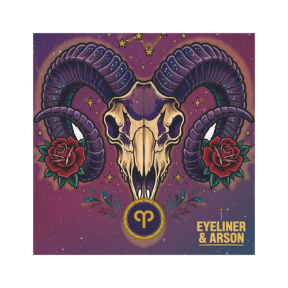 Eyeliner & Arson — Aries Car Magnet