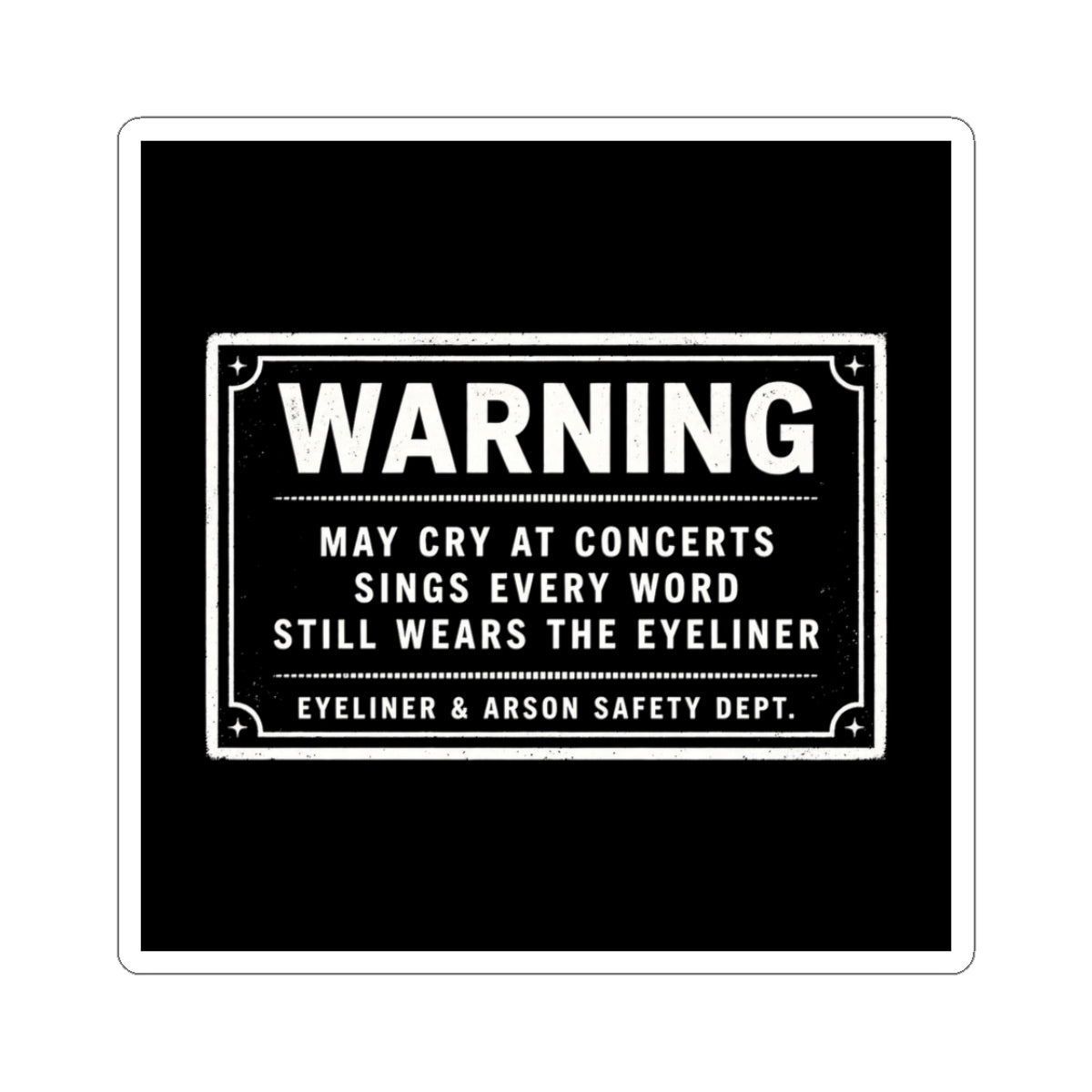 Warning Label Sticker