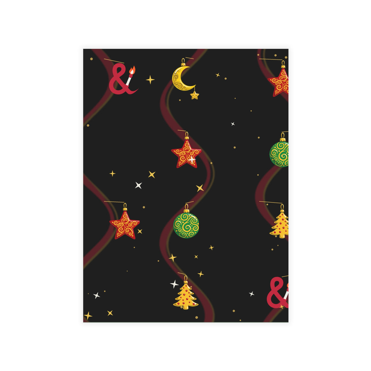 Ampersand Ornaments Postcard