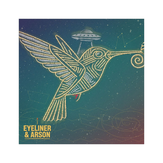 Eyeliner & Arson — Nazca Hummingbird Car Magnet