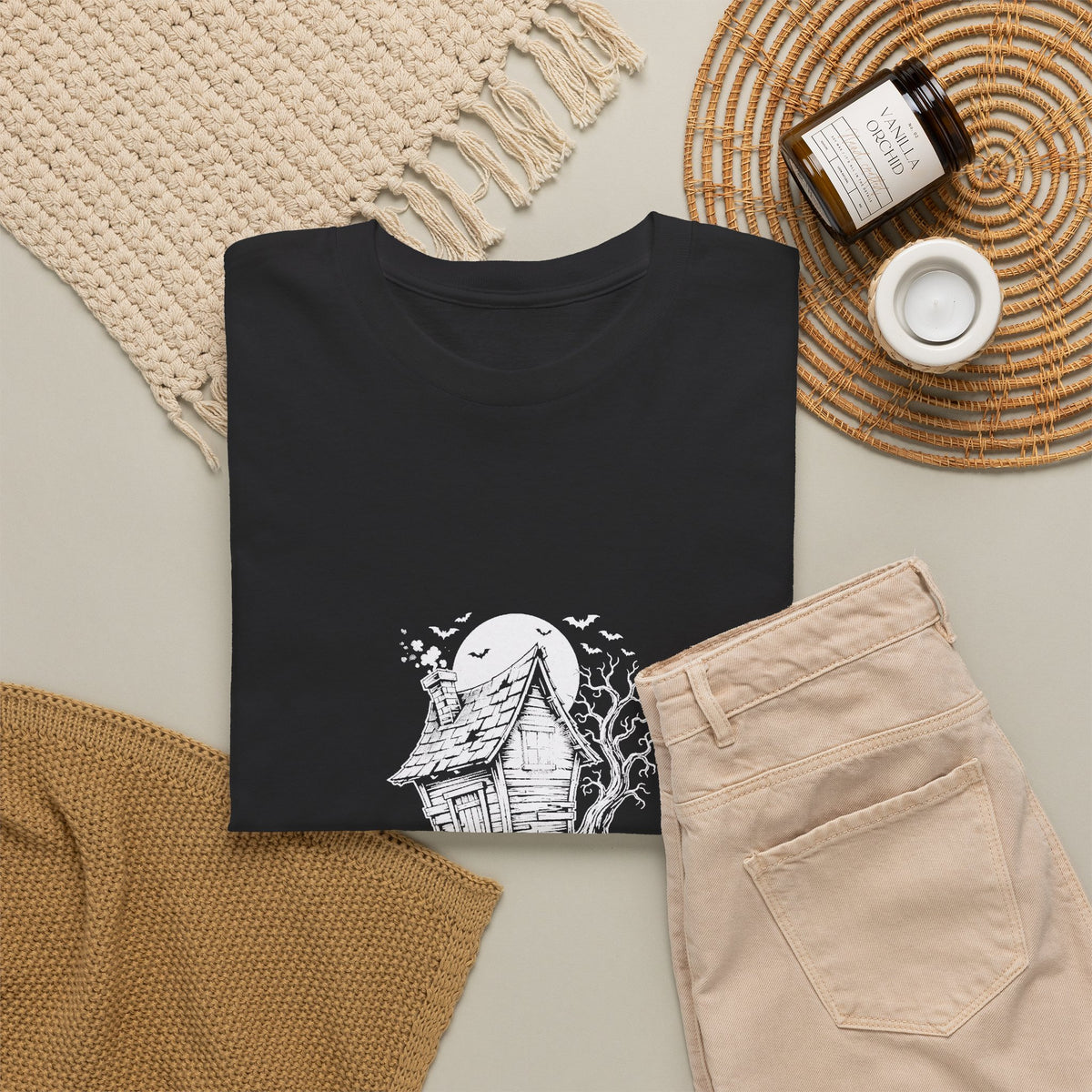 Eyeliner & Arson — Halloween Haunted House Tee