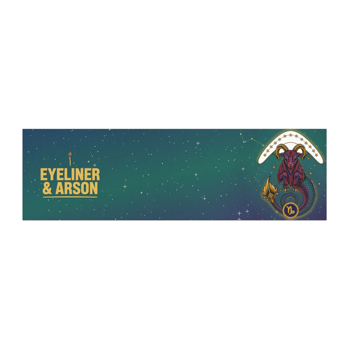 Eyeliner & Arson — Capricorn Car Magnet