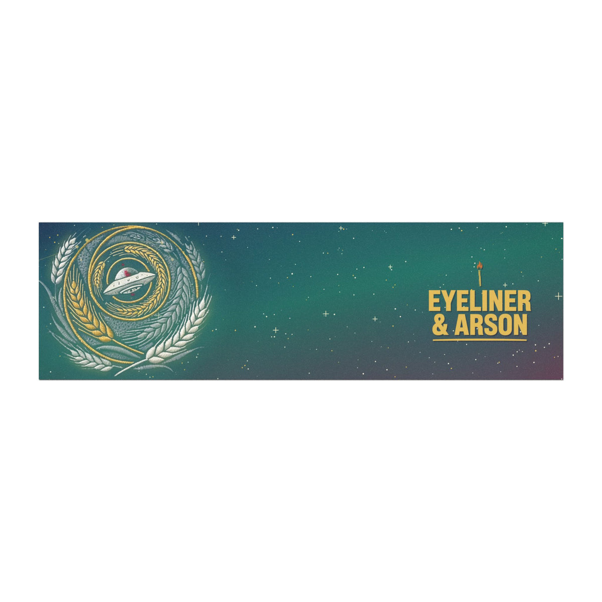 Eyeliner & Arson — Crop Circle Car Magnet