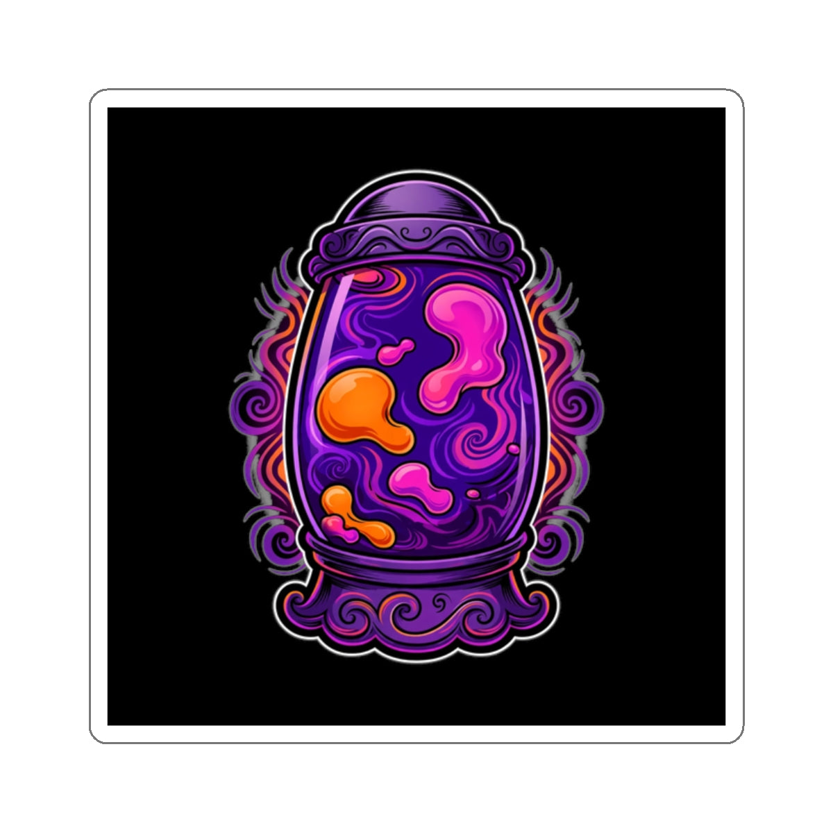 Eyeliner & Arson — Lava Lamp Sticker