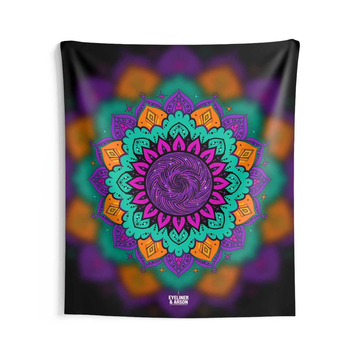 Kaleidoscope Mandala Flower Tapestry