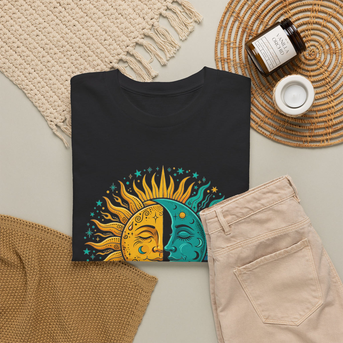 Yin-Yang Sun Moon Tee