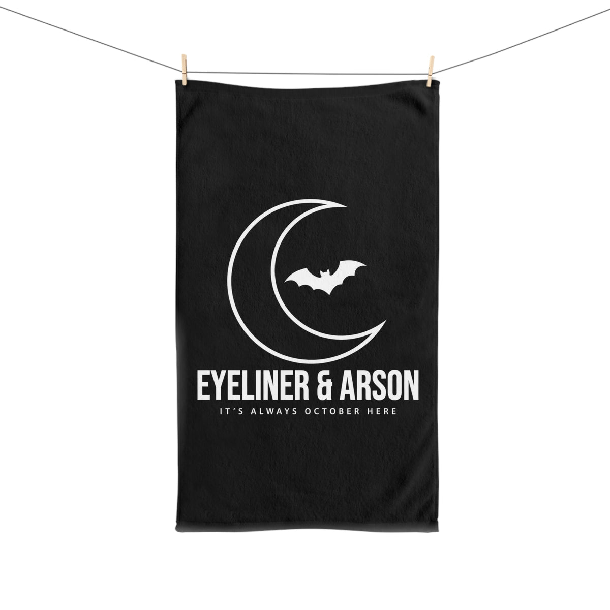 Moon & Bat — Hand Towel