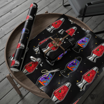 Santa's Lava Lamp Wrapping Paper