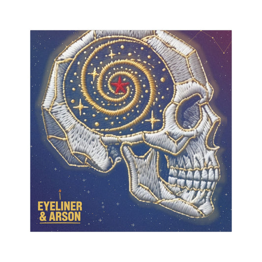 Eyeliner & Arson — Crystal Skull Car Magnet