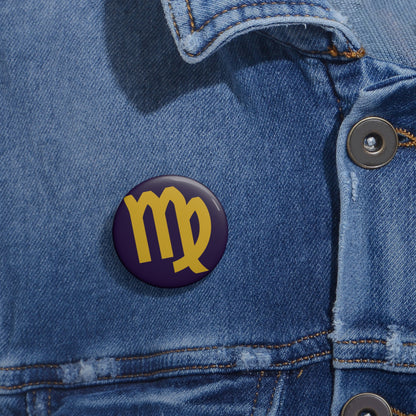 Eyeliner & Arson — Virgo Seal Pin Button