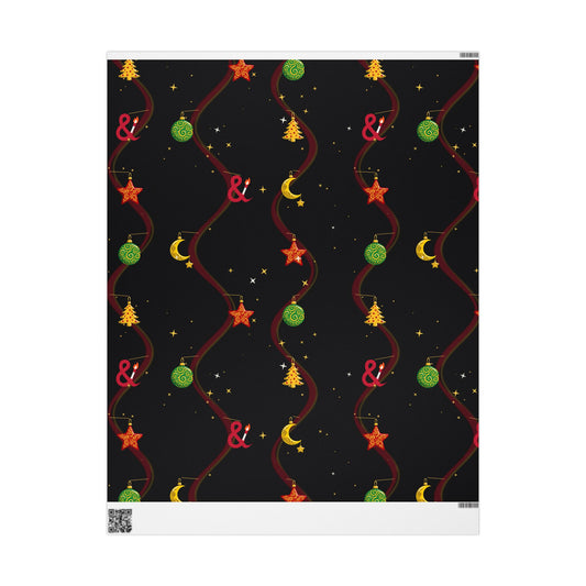 Ampersand Ornaments Wrapping Paper