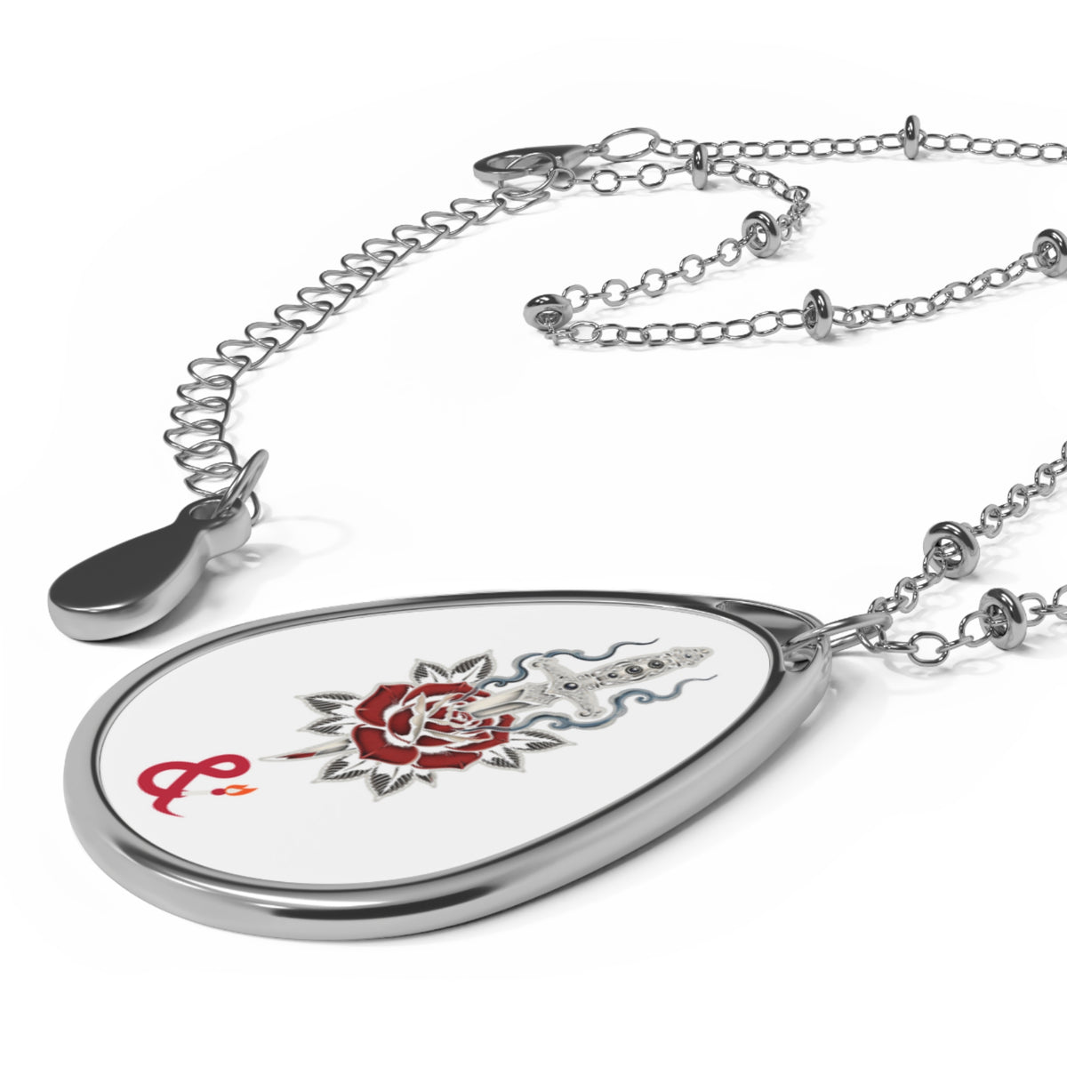 Eyeliner & Arson — Dagger Rose Necklace