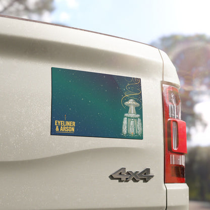 Eyeliner & Arson — Stonehenge Beam Car Magnet