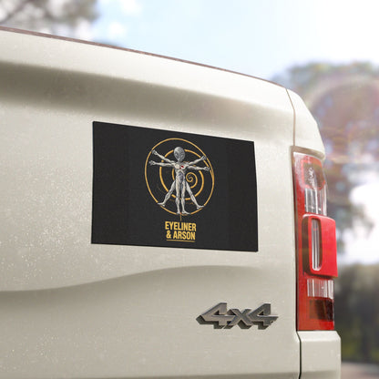 Eyeliner & Arson — Vitruvian Alien Car Magnet