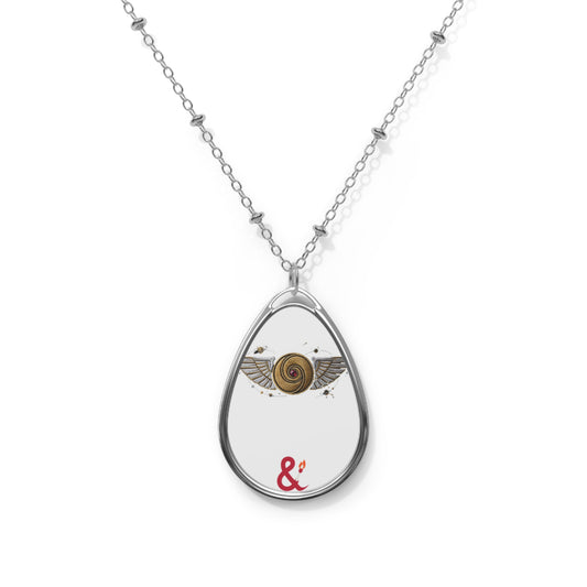 Eyeliner & Arson — Winged Disc Necklace