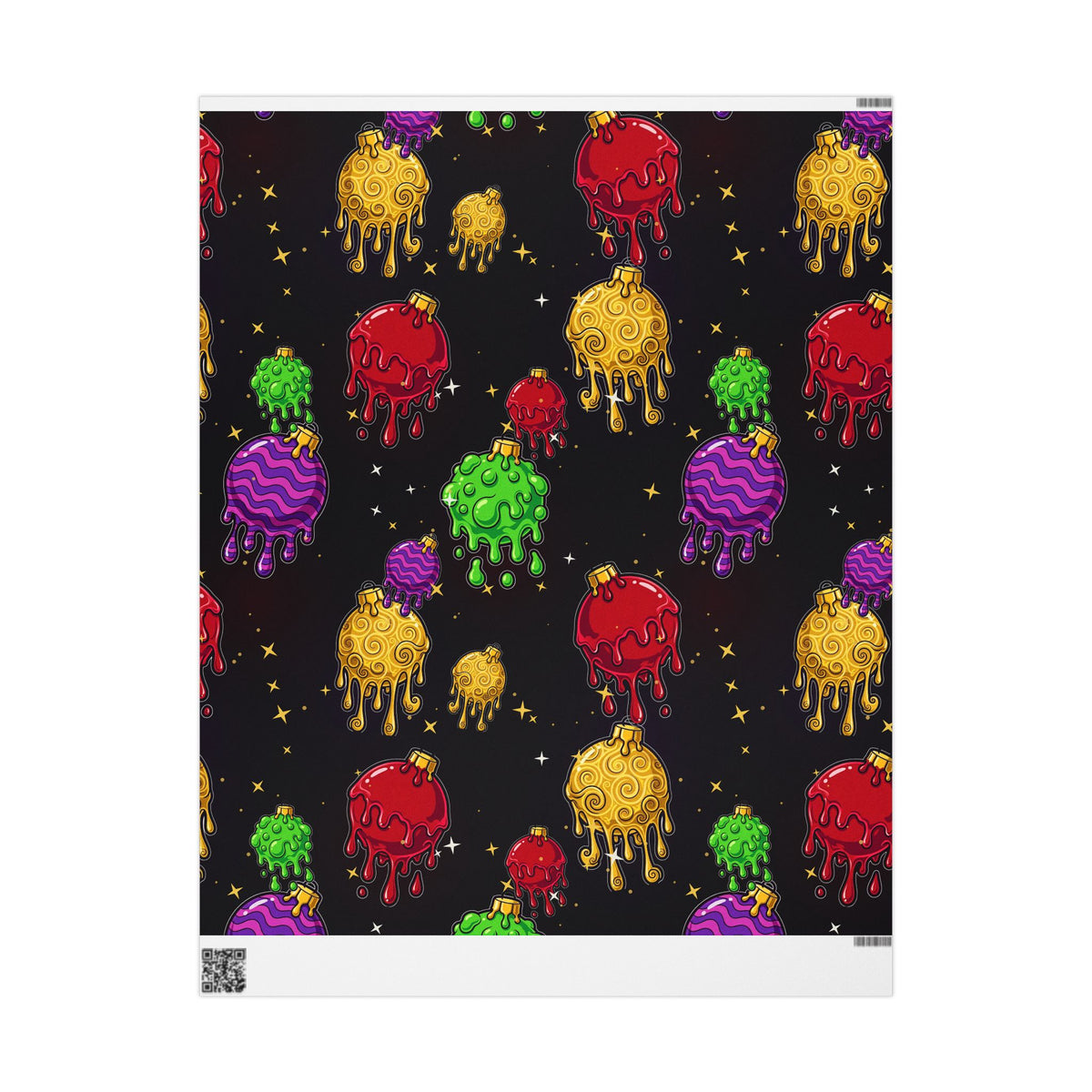 Melting Ornaments Wrapping Paper
