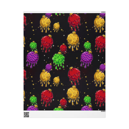 Melting Ornaments Wrapping Paper