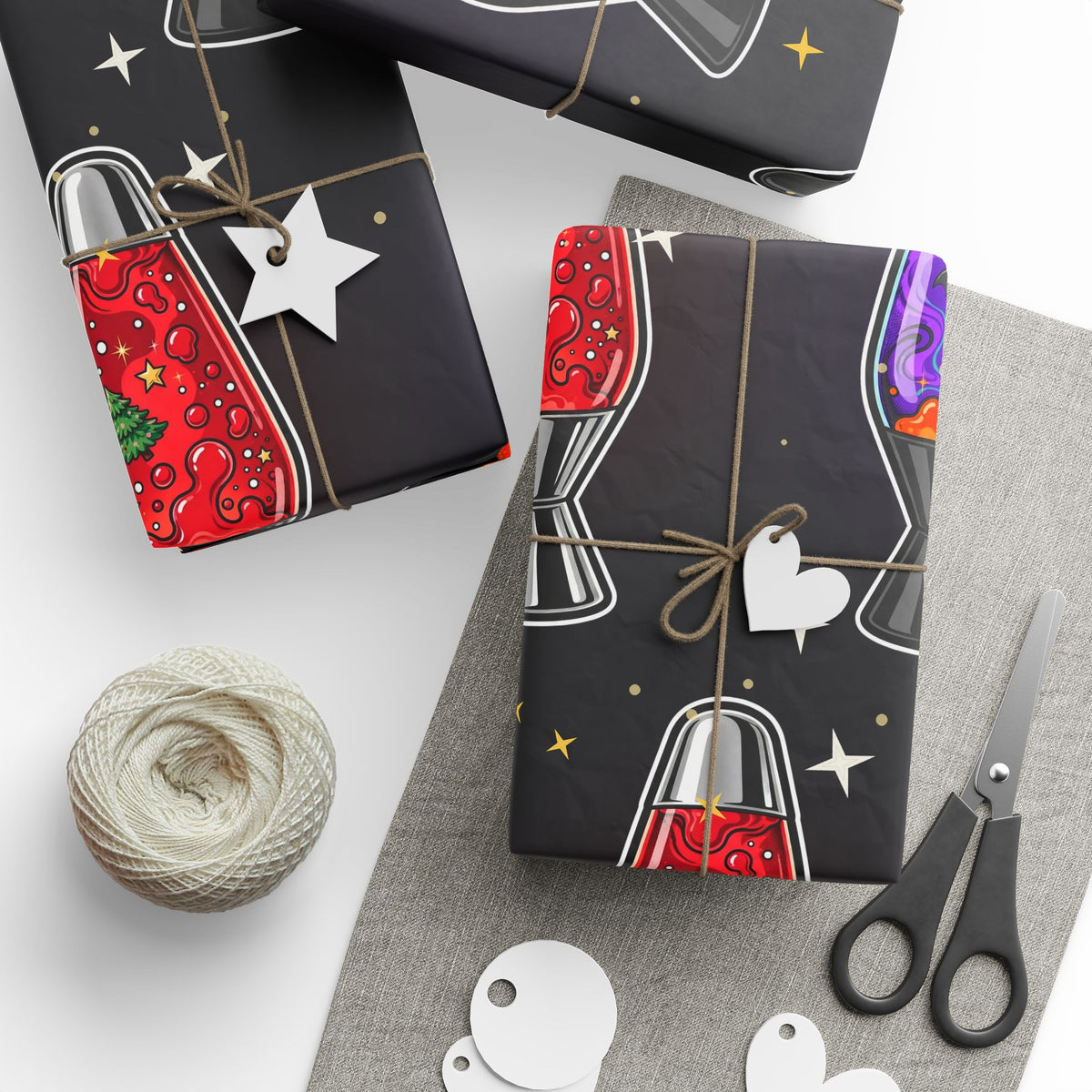 Santa's Lava Lamp Wrapping Paper