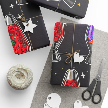 Santa's Lava Lamp Wrapping Paper