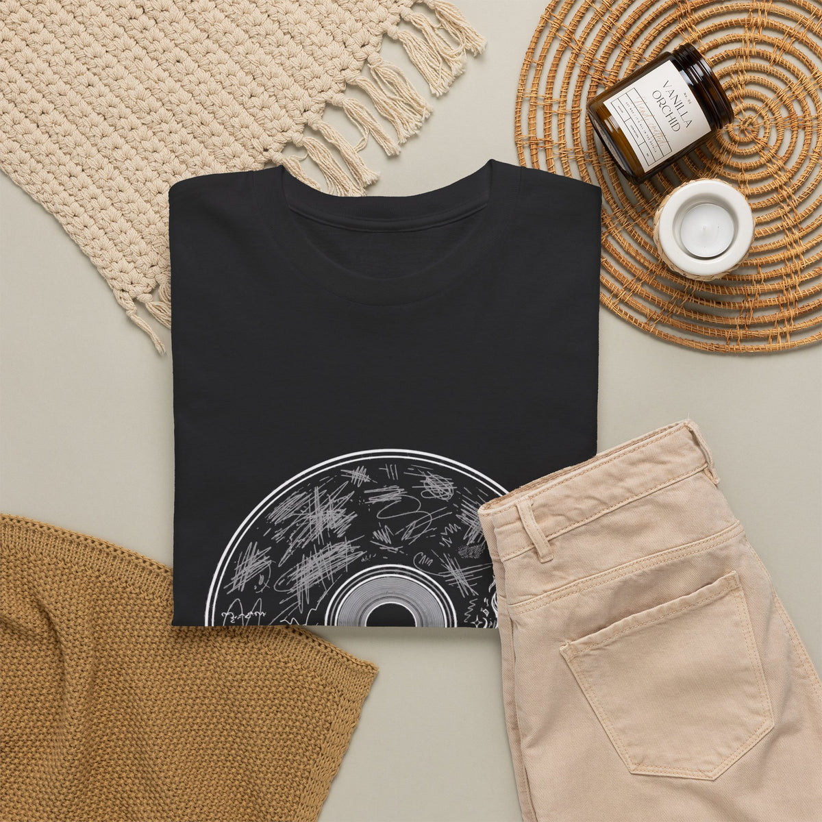 Eyeliner & Arson — Burned CD-R Tee