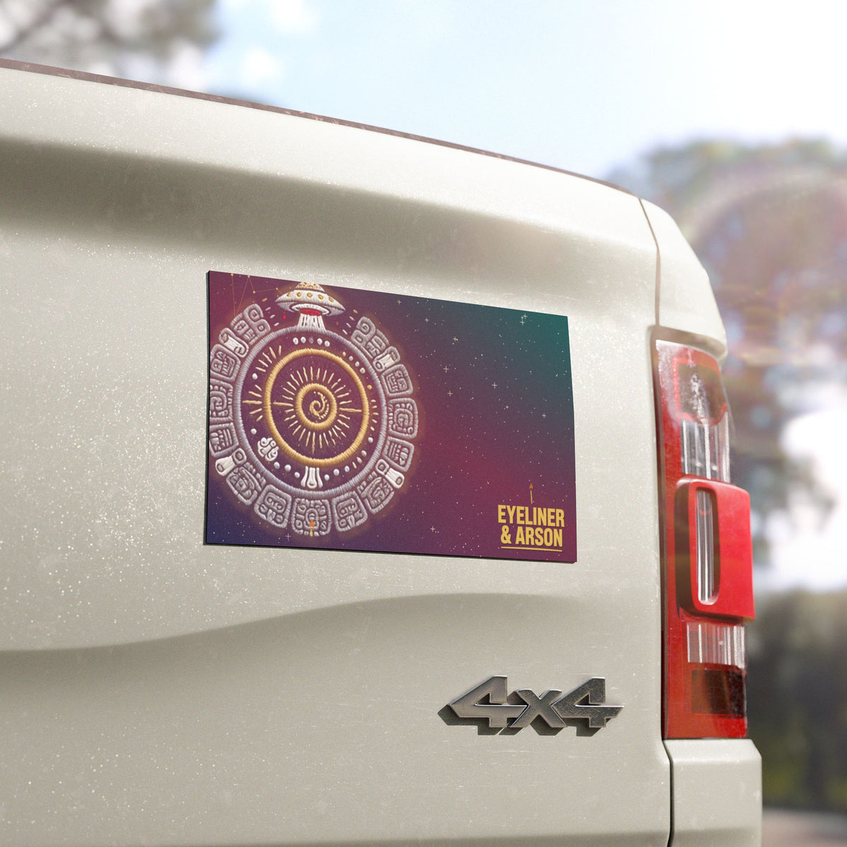Eyeliner & Arson — Mayan Calendar Car Magnet