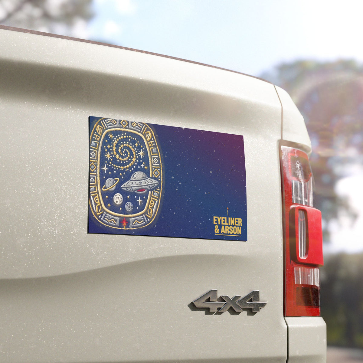 Eyeliner & Arson — Star Map Tablet Car Magnet