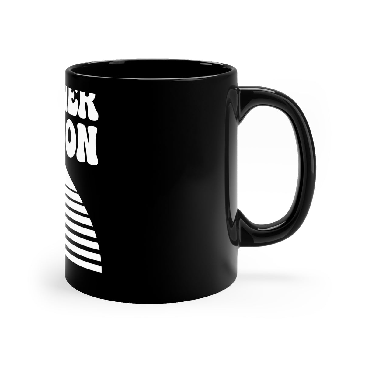 Sunset Wordmark Black Mug 11oz