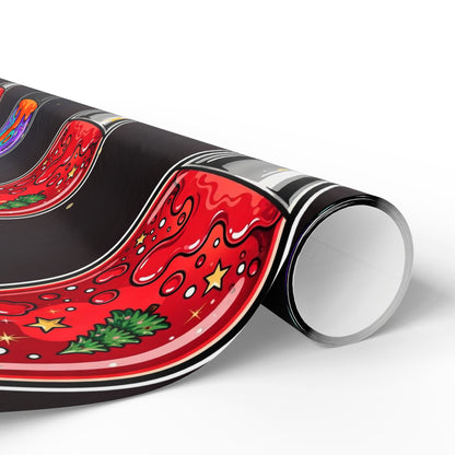 Santa's Lava Lamp Wrapping Paper