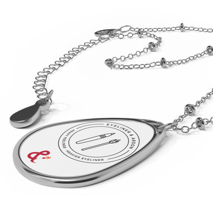 Eyeliner & Arson — Barbed Heart Badge Necklace