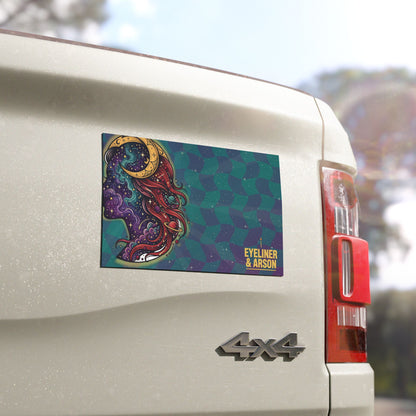 Eyeliner & Arson — Moon Goddess Car Magnet