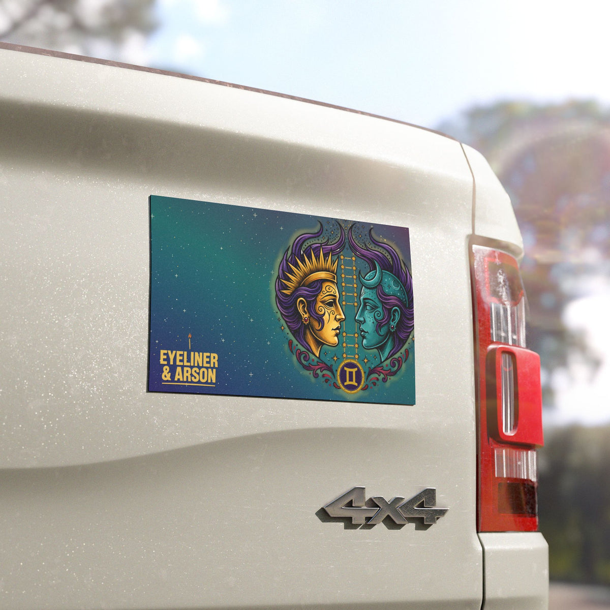 Eyeliner & Arson — Gemini Car Magnet