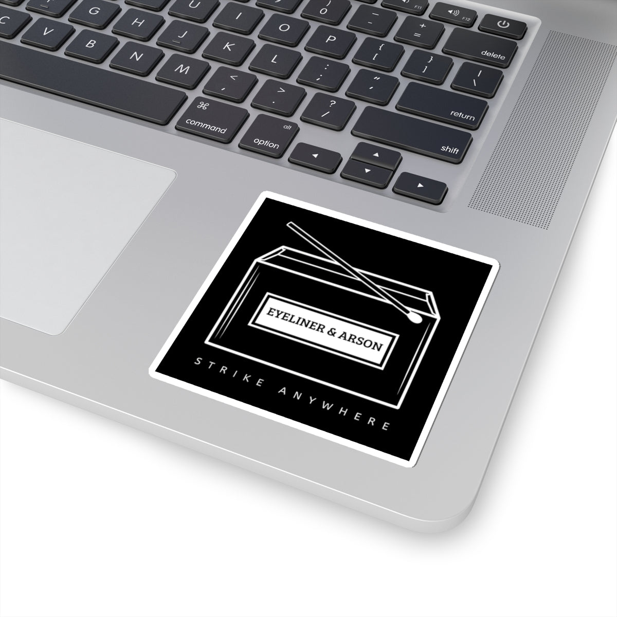 Eyeliner & Arson — Matchbox Sticker