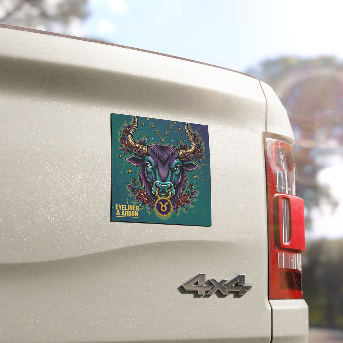 Eyeliner & Arson — Taurus Car Magnet