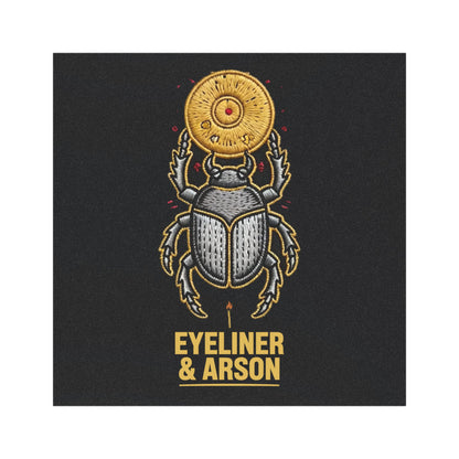 Eyeliner & Arson — Scarab Disc Car Magnet