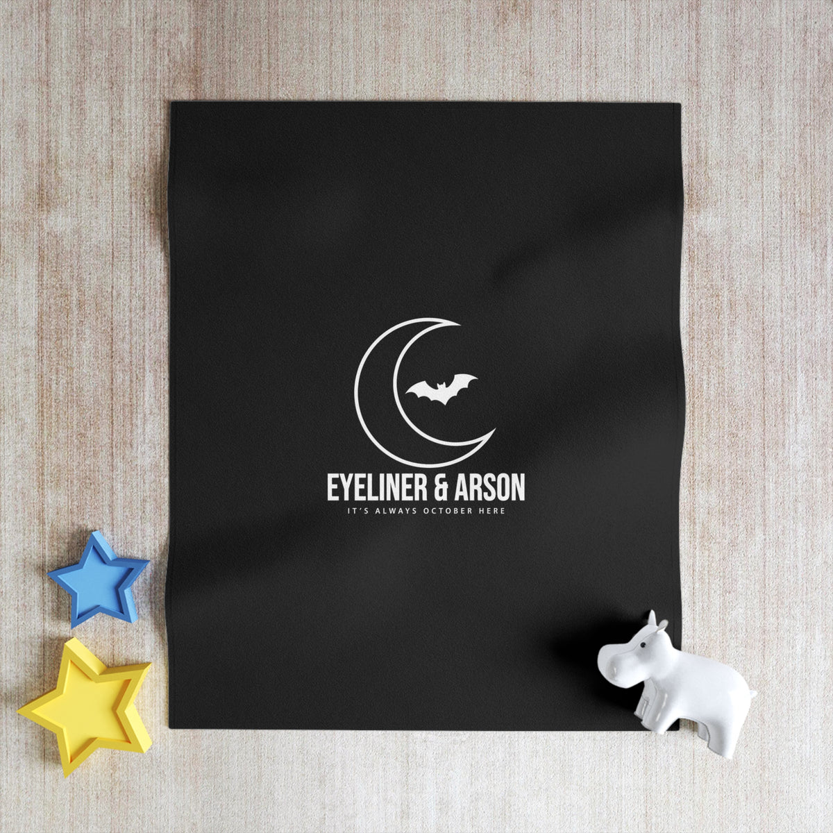 Moon & Bat — Throw Blanket